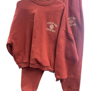 FEAR OF GOD ESSENTIALS Fleece Set. Adult L.